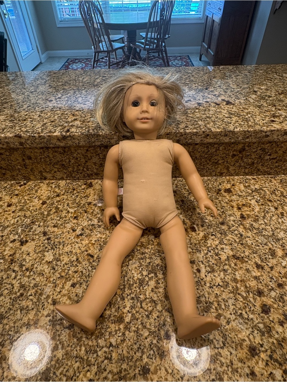 American Girl Doll Kit TLC For Repair or Custom Blonde Blue